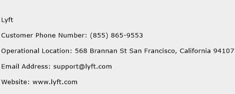 lyft phone number