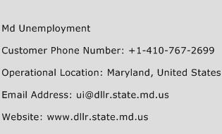 MD Unemployment Phone Number Customer Service