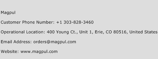 Magpul Phone Number Customer Service