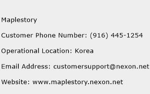 Maplestory Phone Number Customer Service