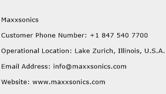 Maxxsonics Phone Number Customer Service