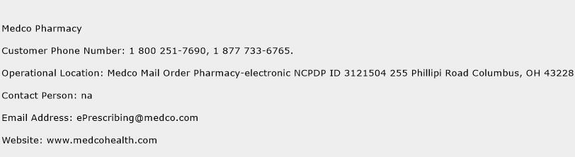 Medco Pharmacy Phone Number Customer Service