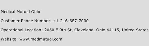 Medical Mutual Ohio Phone Number Customer Service