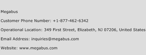 Megabus Phone Number Customer Service