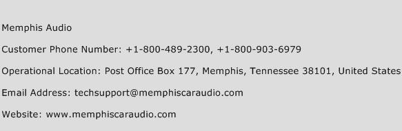 Memphis Audio Phone Number Customer Service