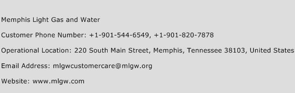 Memphis Light Gas and Water Phone Number Customer Service
