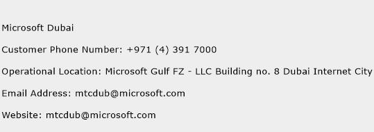 Microsoft Dubai Phone Number Customer Service