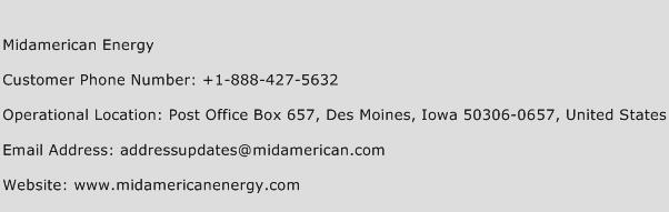 MidAmerican Energy Phone Number Customer Service