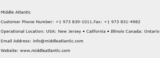 Middle Atlantic Phone Number Customer Service