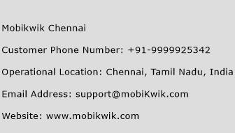 Mobikwik Chennai Phone Number Customer Service