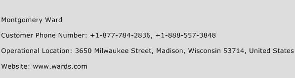Montgomery Ward Phone Number Customer Service