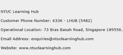 NTUC Learning Hub Phone Number Customer Service