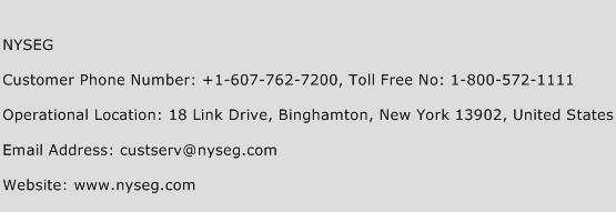 NYSEG Contact Number NYSEG Customer Service Number NYSEG Toll Free 