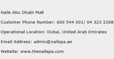 Nails Abu Dhabi Mall Phone Number Customer Service