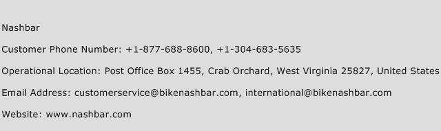 Nashbar Phone Number Customer Service
