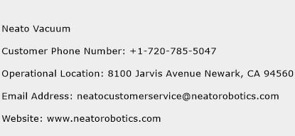 Neato Vacuum Phone Number Customer Service