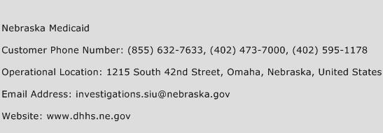 Nebraska Medicaid Phone Number Customer Service