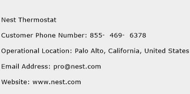 Nest Thermostat Phone Number Customer Service