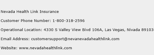 Nevada Health Link Insurance Phone Number Customer Service