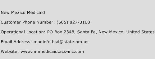 New Mexico Medicaid Phone Number Customer Service