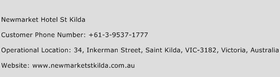 Newmarket Hotel St Kilda Phone Number Customer Service