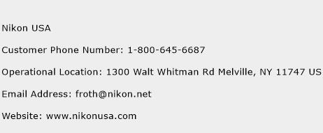 Nikon USA Phone Number Customer Service