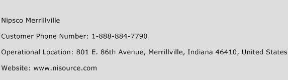 Nipsco Merrillville Phone Number Customer Service