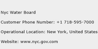 Nyc Water Board Phone Number Customer Service