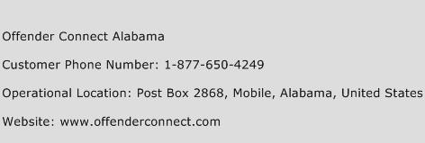 Offender Connect Alabama Phone Number Customer Service