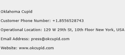 Oklahoma Cupid Phone Number Customer Service