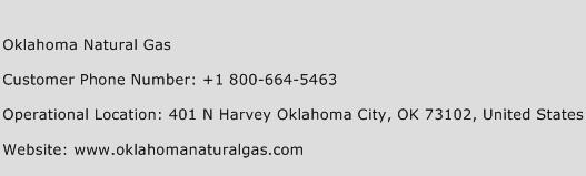 Oklahoma Natural Gas Phone Number Customer Service