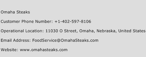 Omaha Steaks Phone Number Customer Service