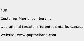 PUP Phone Number Customer Service