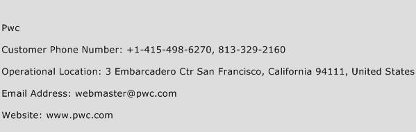 PWC Phone Number Customer Service