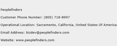 Peoplefinders Phone Number Customer Service