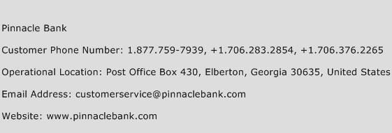 Pinnacle Bank Phone Number Customer Service