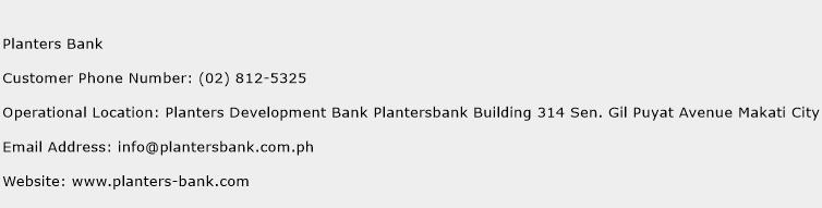 Planters Bank Phone Number Customer Service