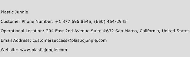 Plastic Jungle Phone Number Customer Service