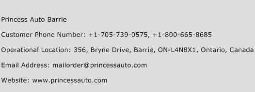 Princess Auto Barrie Phone Number Customer Service