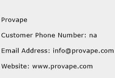 Provape Phone Number Customer Service
