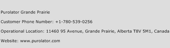 Purolator Grande Prairie Phone Number Customer Service