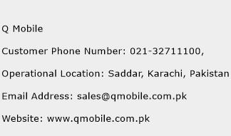 Q Mobile Phone Number Customer Service