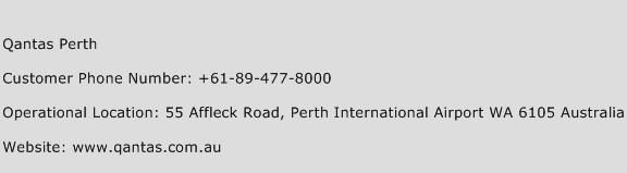Qantas Perth Phone Number Customer Service