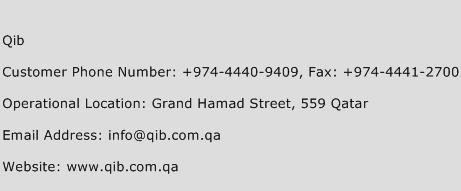 Qib Phone Number Customer Service
