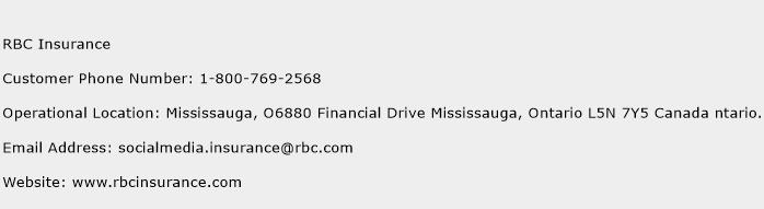 RBC Insurance Phone Number Customer Service