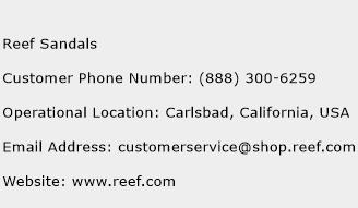 Reef Sandals Phone Number Customer Service