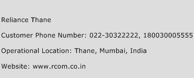 Reliance Thane Phone Number Customer Service