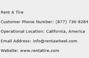 Rent A Tire Phone Number Customer Service
