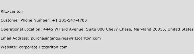 Ritz-Carlton Phone Number Customer Service