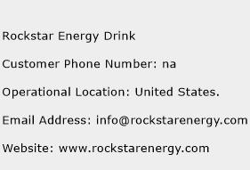 Rockstar Energy Drink Phone Number Customer Service